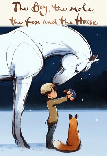 The Boy, the Mole, the Fox and the Horse 2022 animated inspirational short movie DVD image